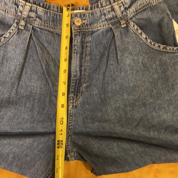 Free People Rider Suit Denim Blue Jeans Size M Wide Leg Pants Only - Picture 16 of 17